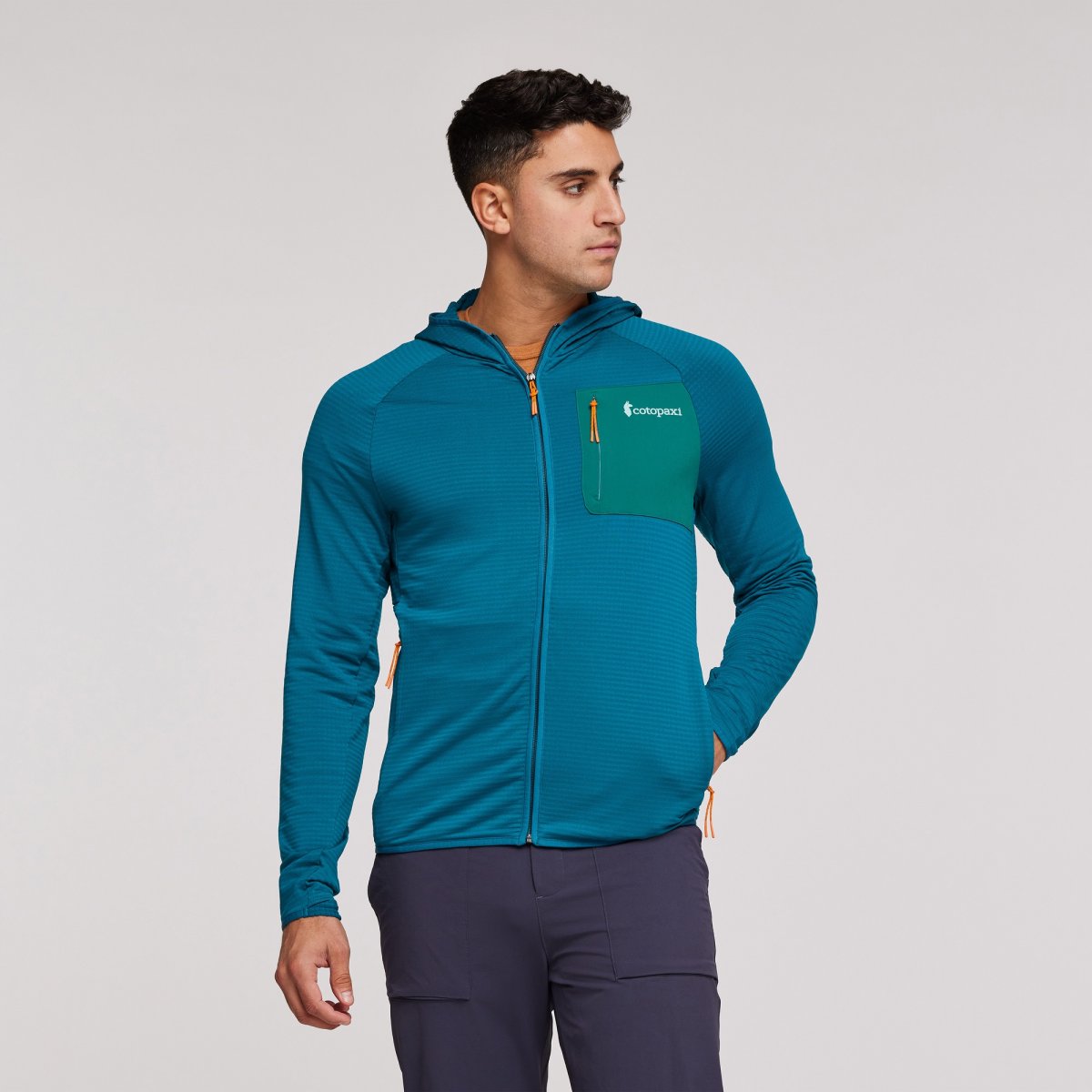Otero Fleece Full-Zip Hooded Jacket Man