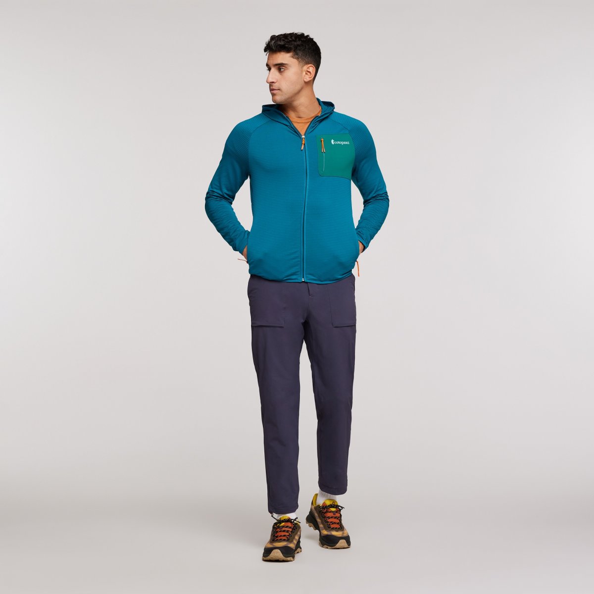 Otero Fleece Full-Zip Hooded Jacket Man