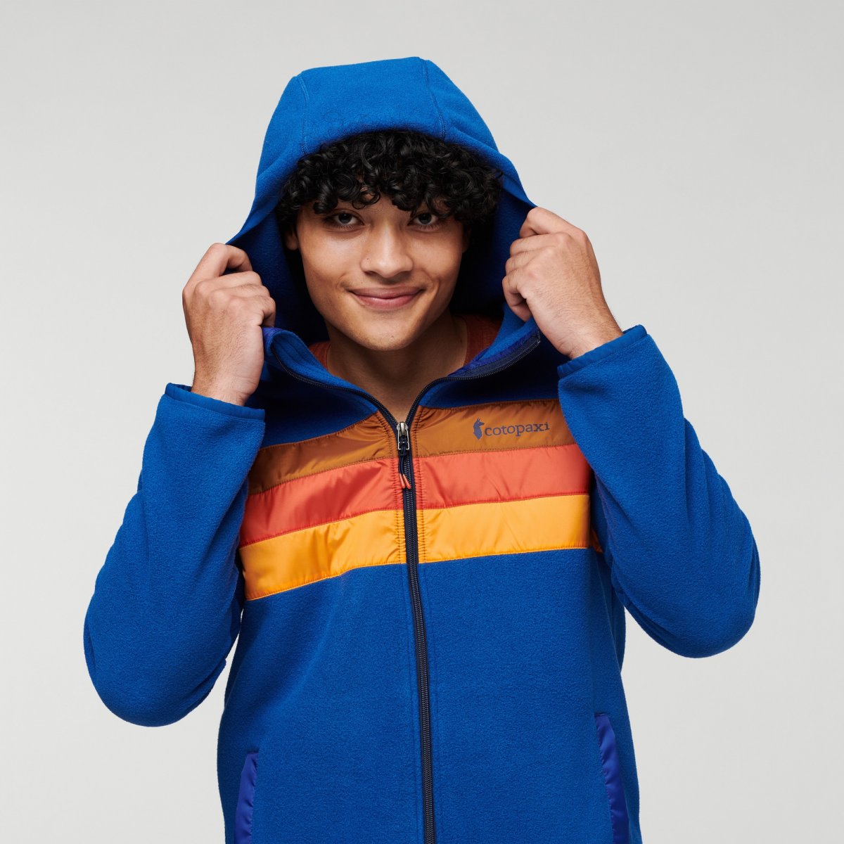 Teca Fleece Hooded Full-Zip Jacket Man