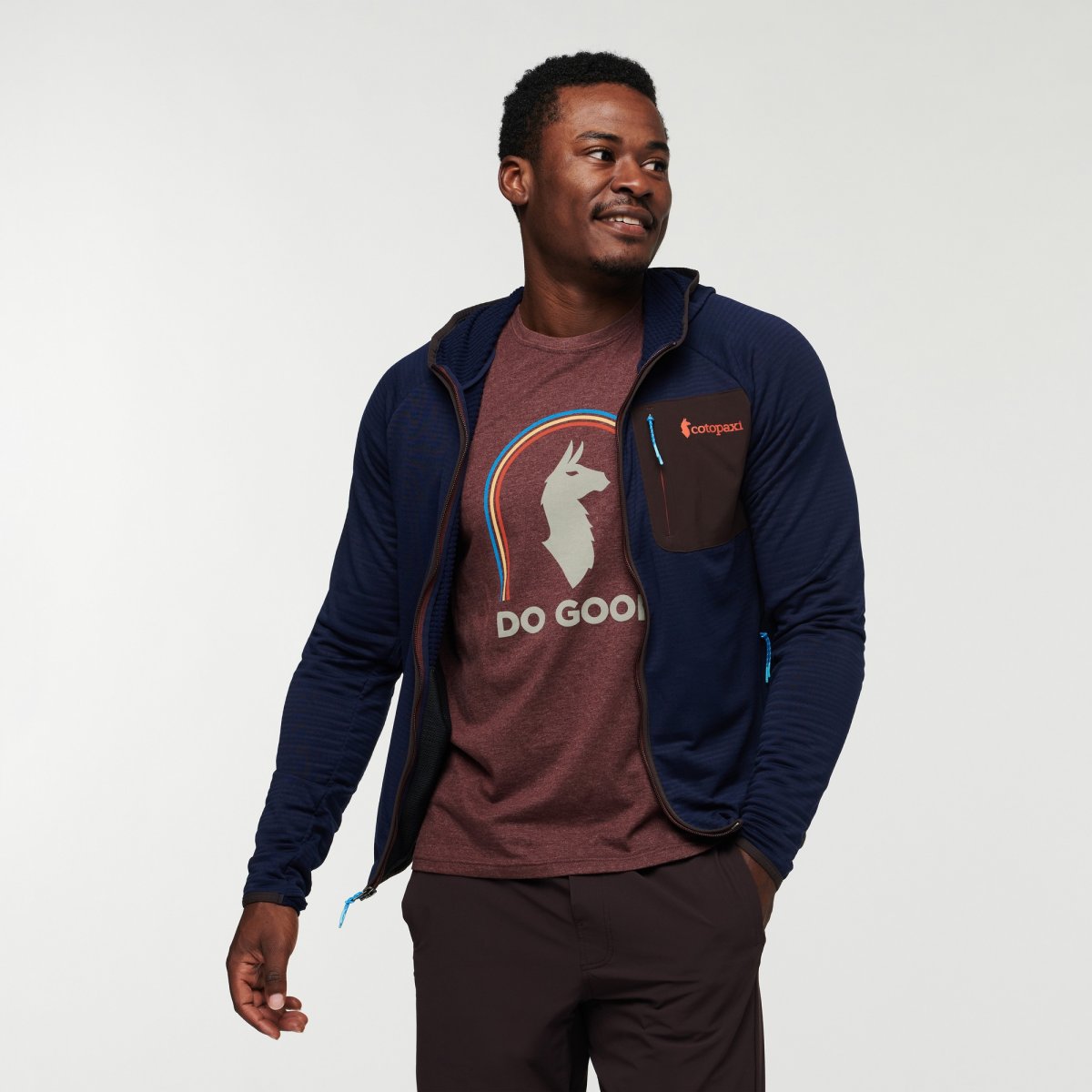 Otero Fleece Full-Zip Hooded Jacket Man