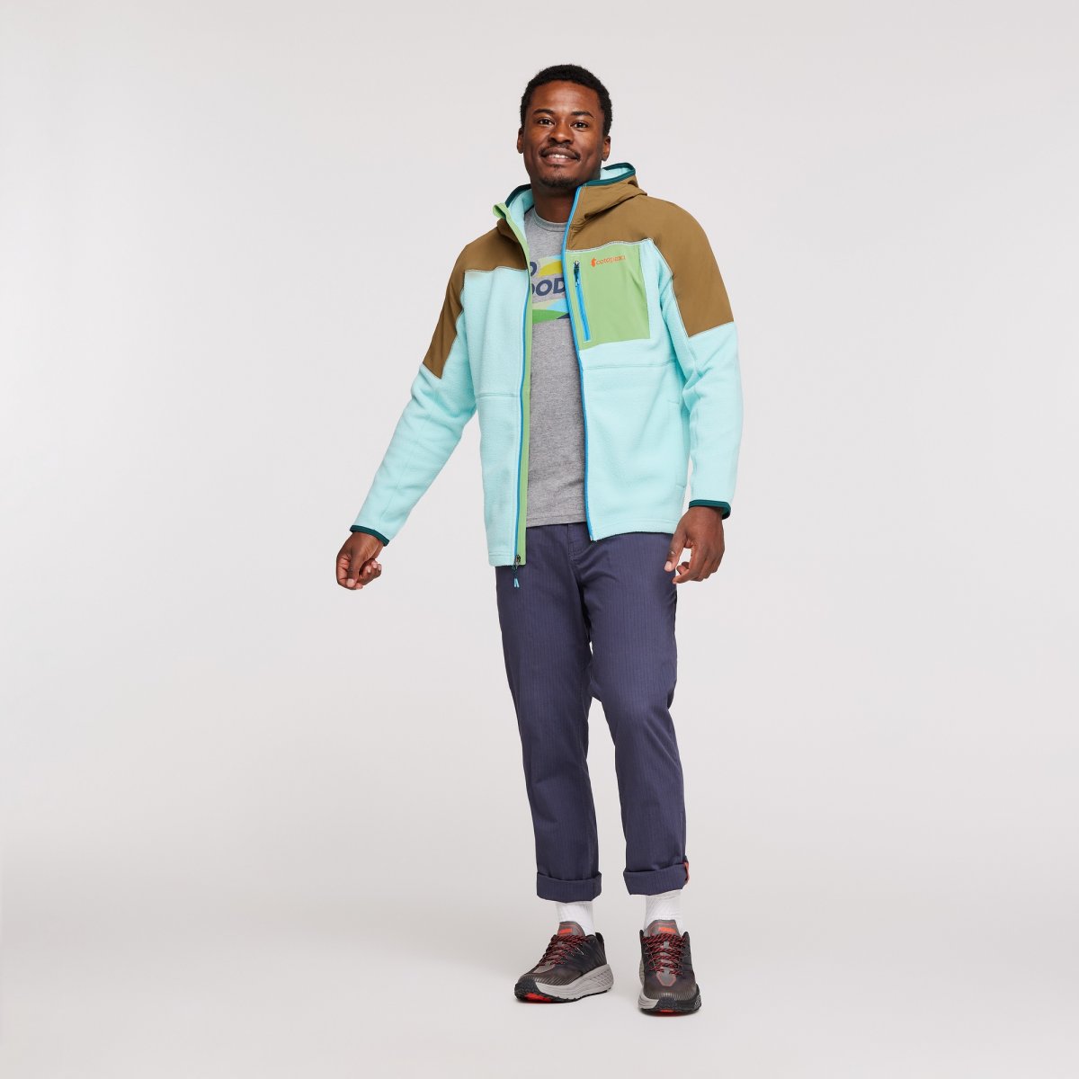 Abrazo Fleece Hooded Full-Zip Jacket Man