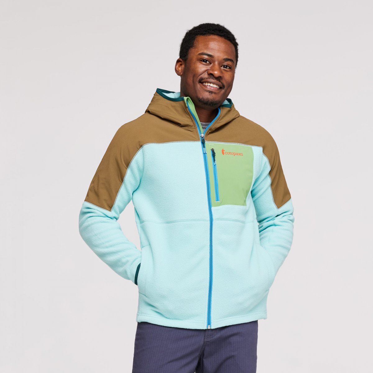 Abrazo Fleece Hooded Full-Zip Jacket Man