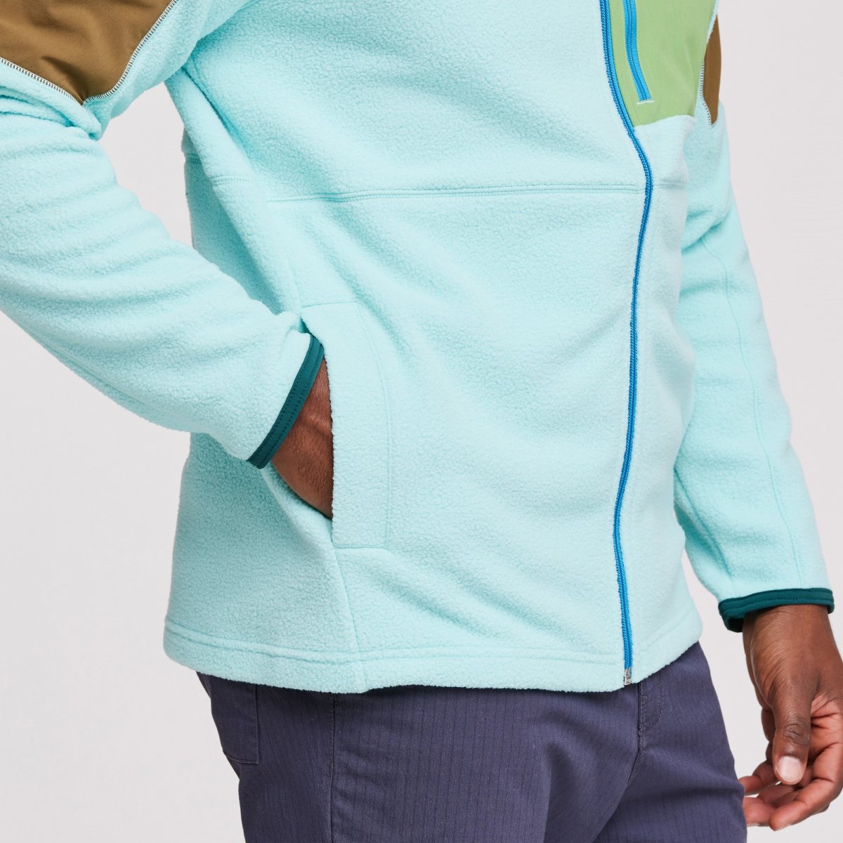 Abrazo Fleece Hooded Full-Zip Jacket Man
