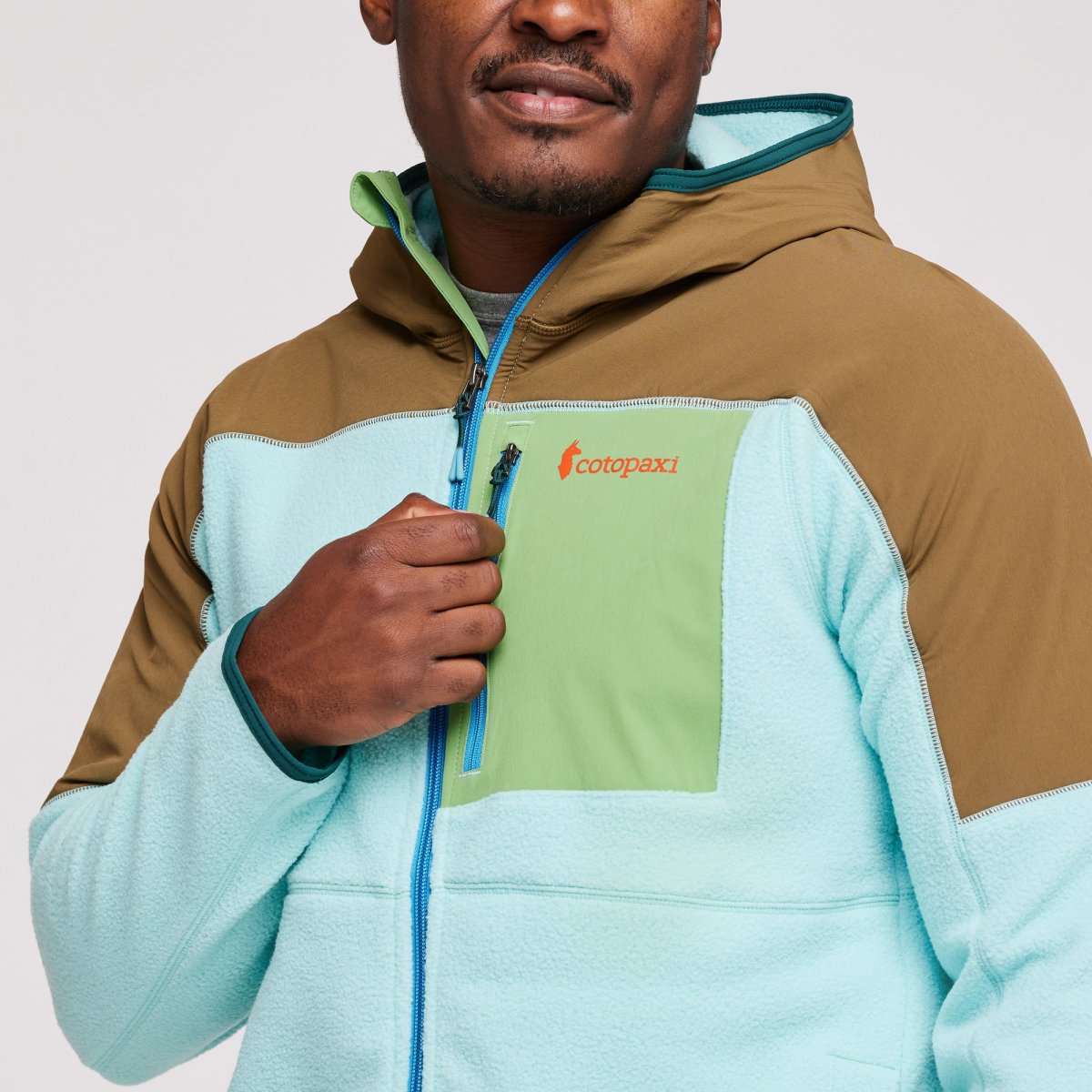 Abrazo Fleece Hooded Full-Zip Jacket Man