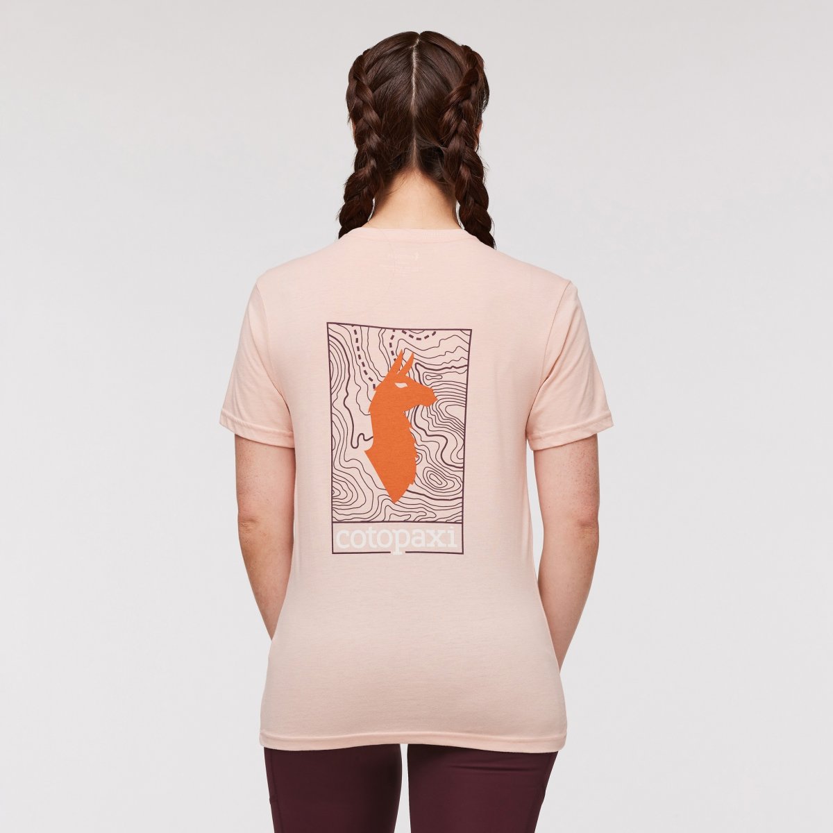 Llama Map Organic T-Shirt Woman