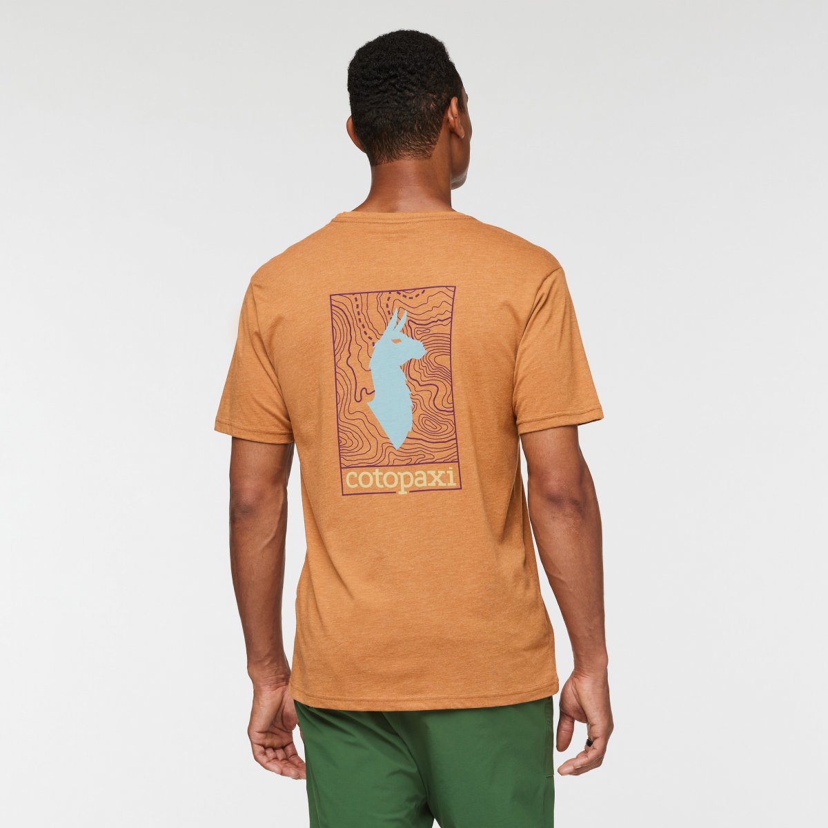 Llama Map Organic T-Shirt Man