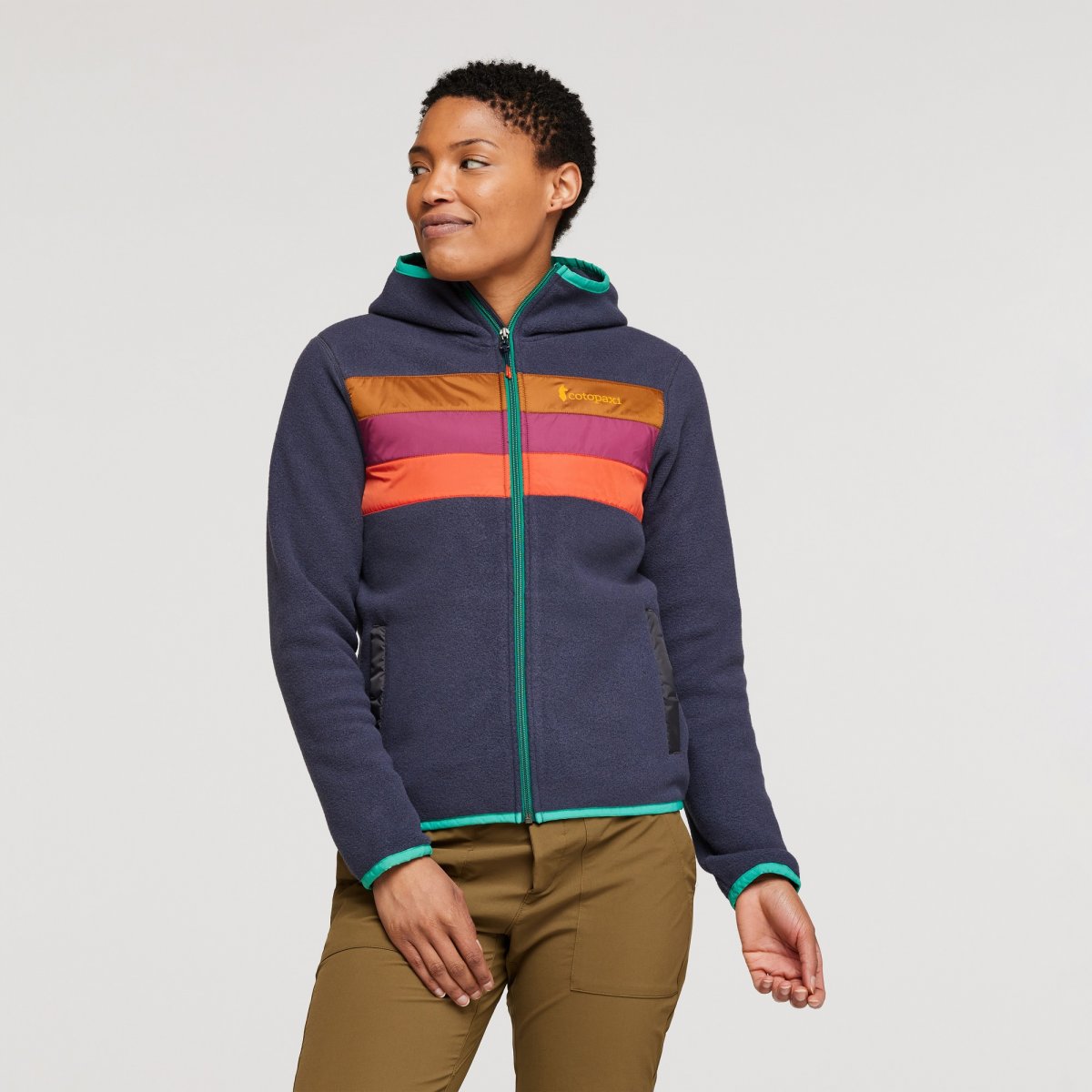 Teca Fleece Hooded Full-Zip Jacket Woman