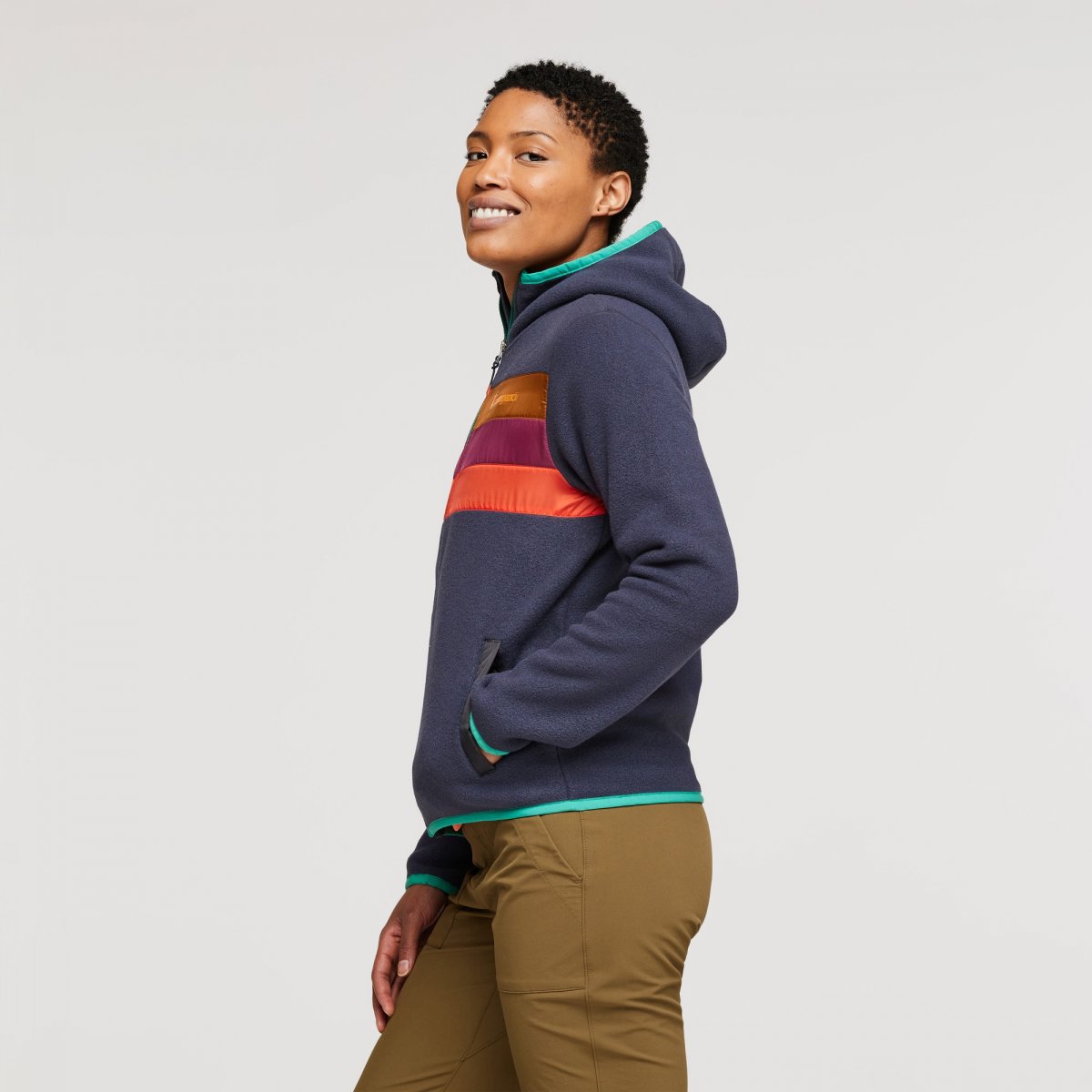 Teca Fleece Hooded Full-Zip Jacket Woman