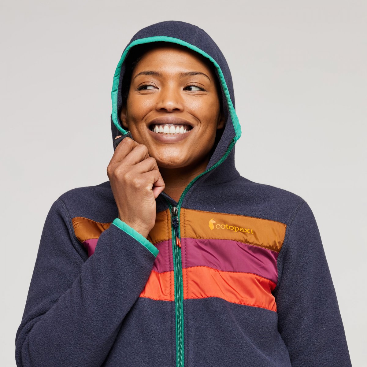Teca Fleece Hooded Full-Zip Jacket Woman
