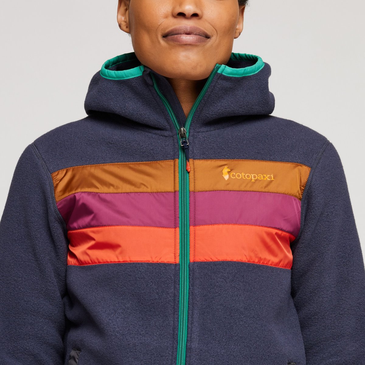 Teca Fleece Hooded Full-Zip Jacket Woman