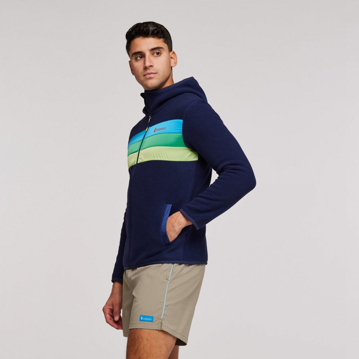 Teca Fleece Hooded Full-Zip Jacket Man