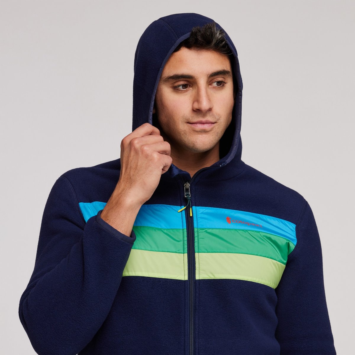 Teca Fleece Hooded Full-Zip Jacket Man