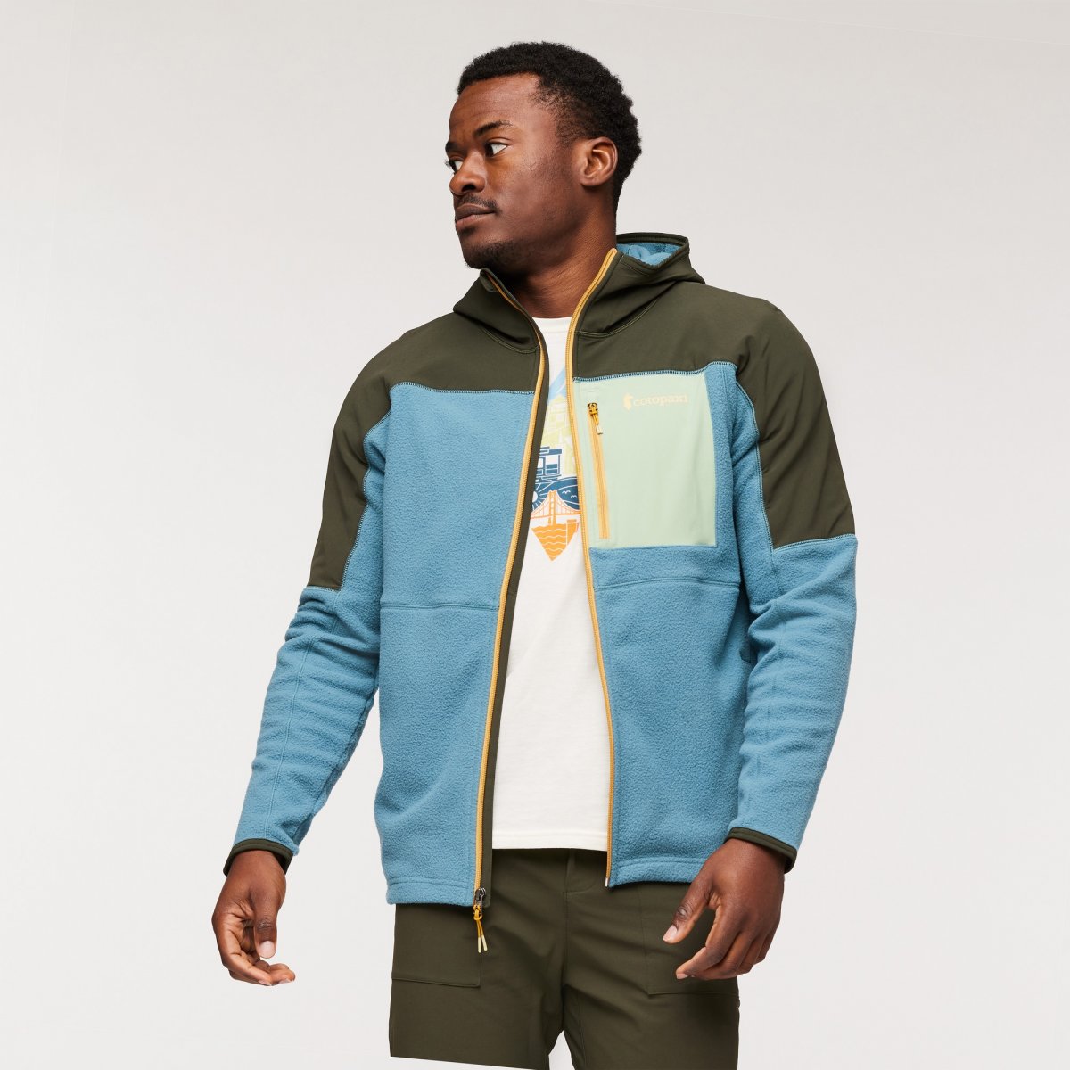 Abrazo Fleece Hooded Full-Zip Jacket Man