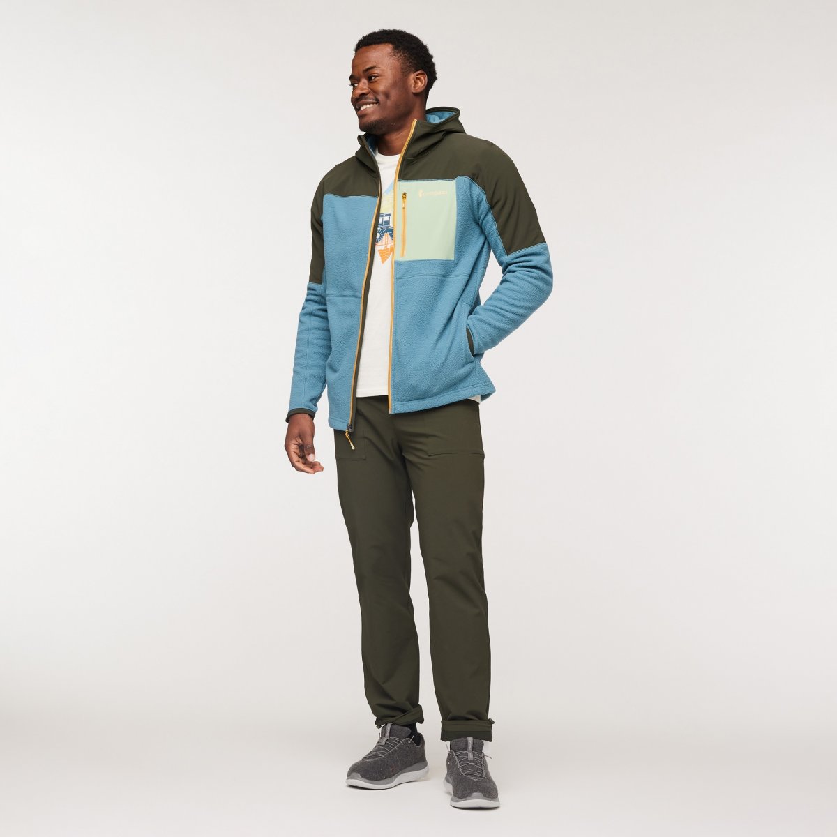 Abrazo Fleece Hooded Full-Zip Jacket Man