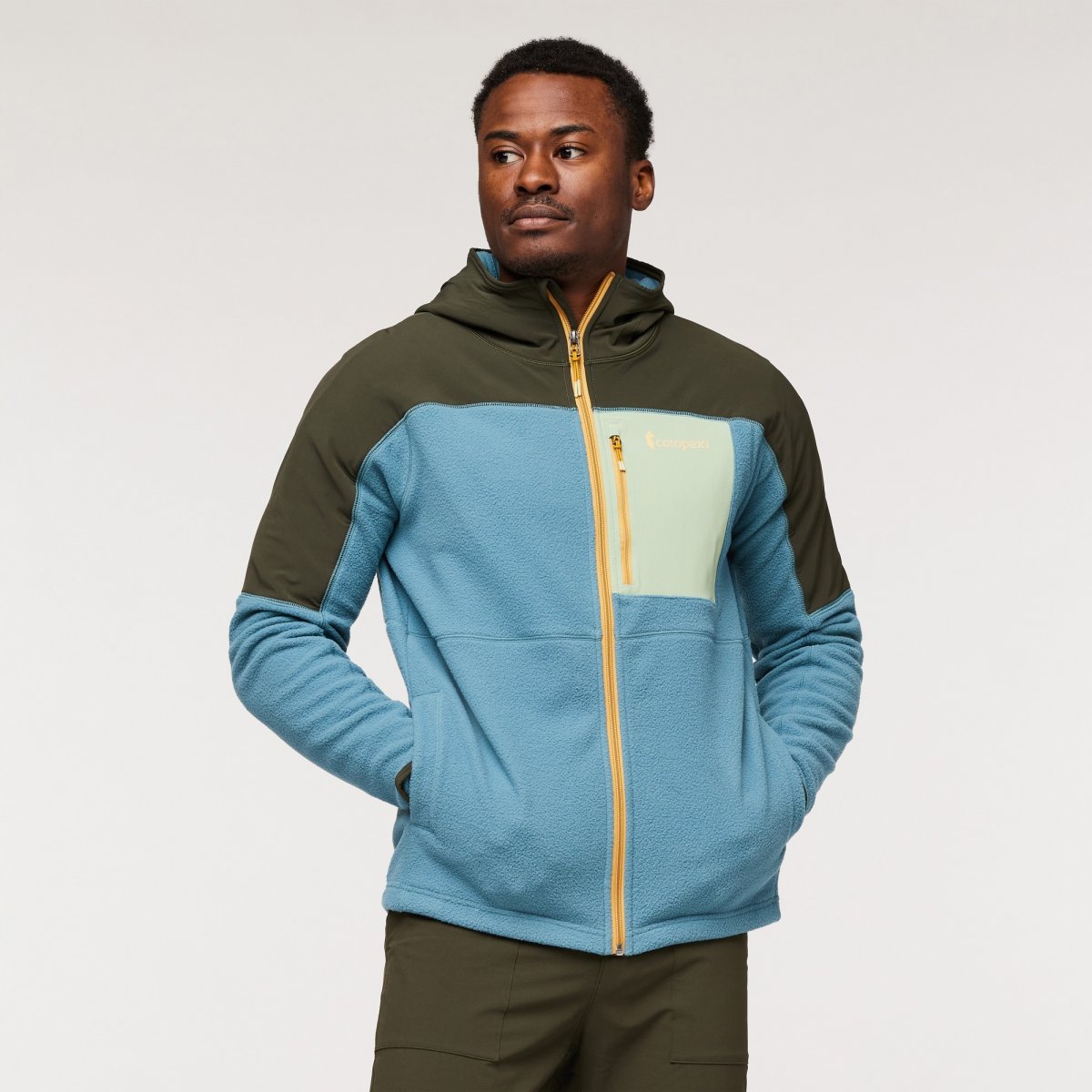 Abrazo Fleece Hooded Full-Zip Jacket Man