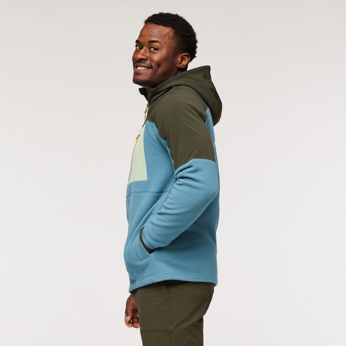 Abrazo Fleece Hooded Full-Zip Jacket Man