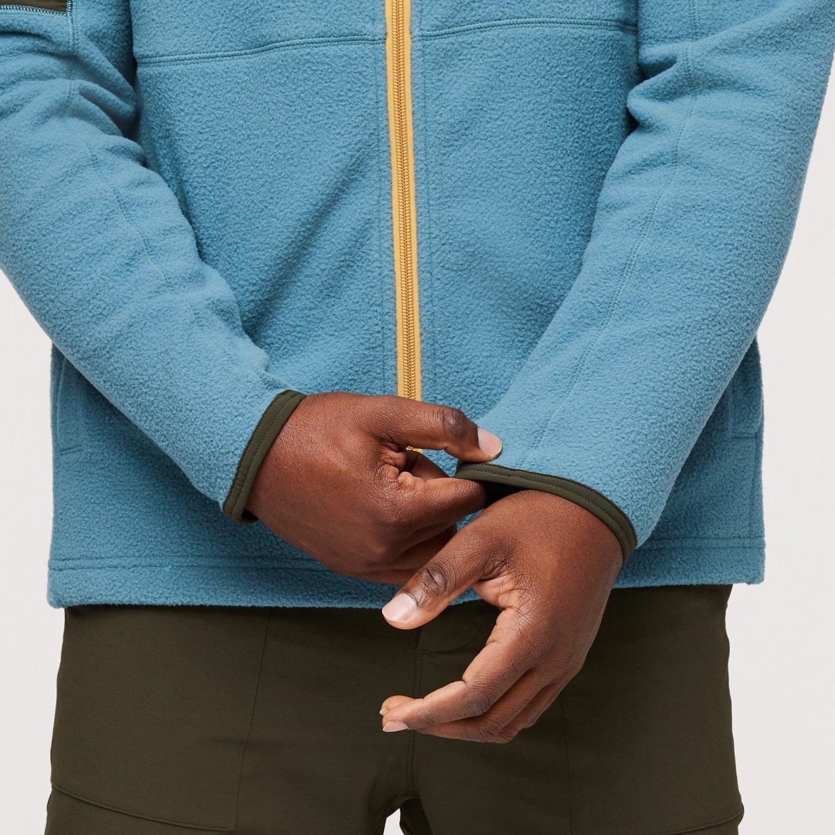 Abrazo Fleece Hooded Full-Zip Jacket Man
