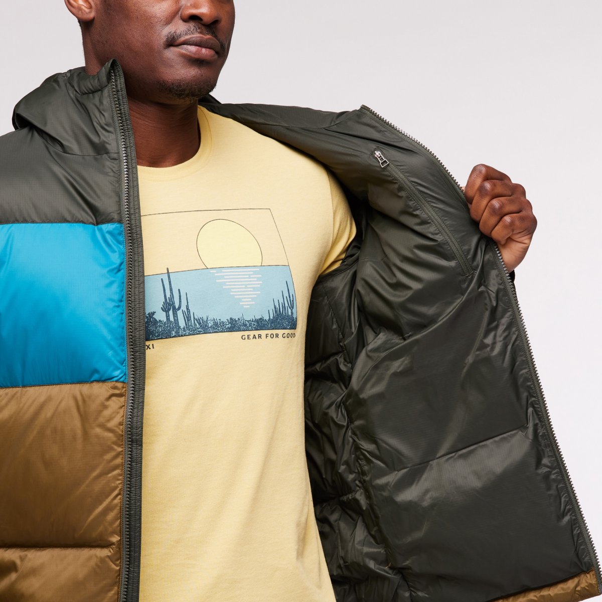 Solazo Hooded Down Jacket Man