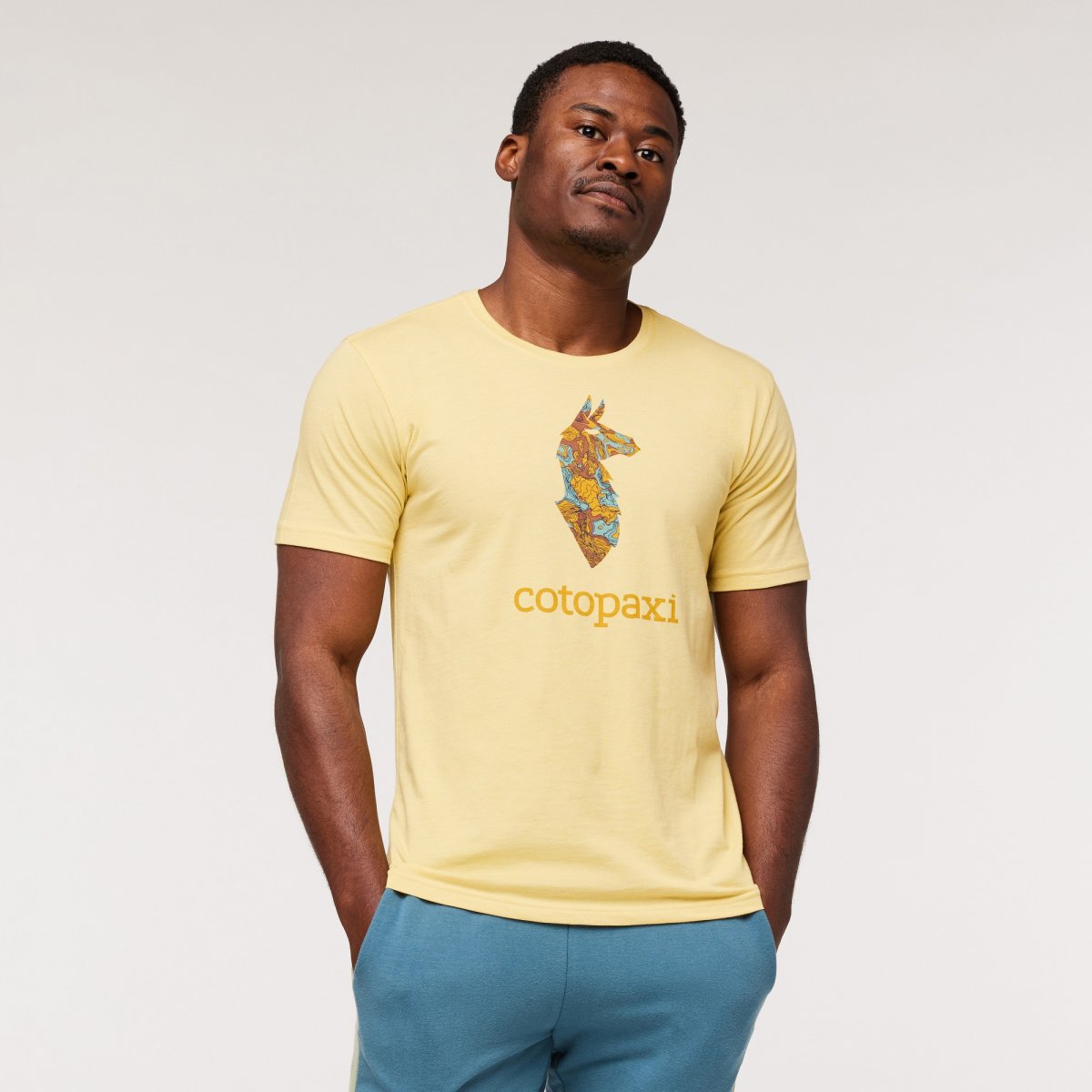 Altitude Llama Organic T-Shirt Man