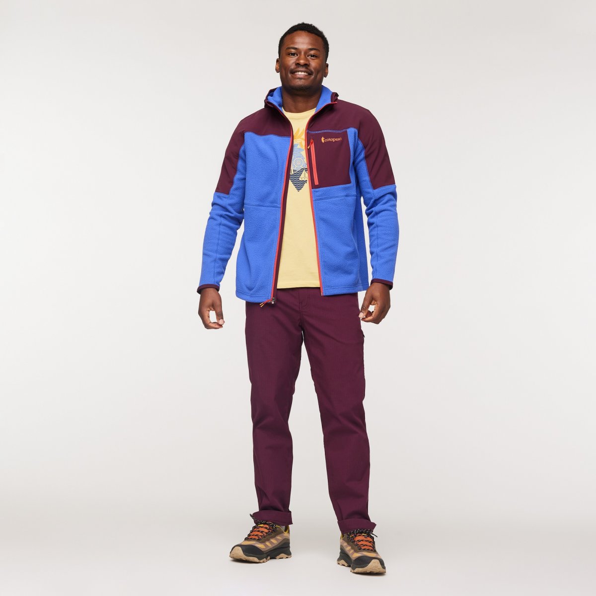 Abrazo Fleece Hooded Full-Zip Jacket Man