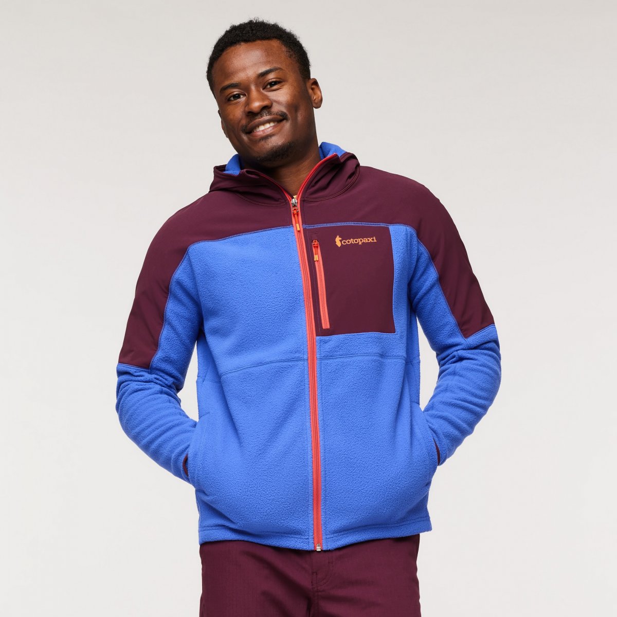 Abrazo Fleece Hooded Full-Zip Jacket Man