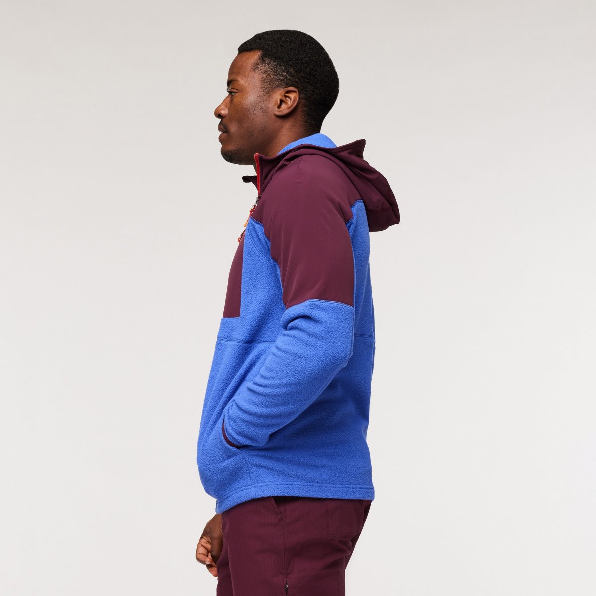 Abrazo Fleece Hooded Full-Zip Jacket Man