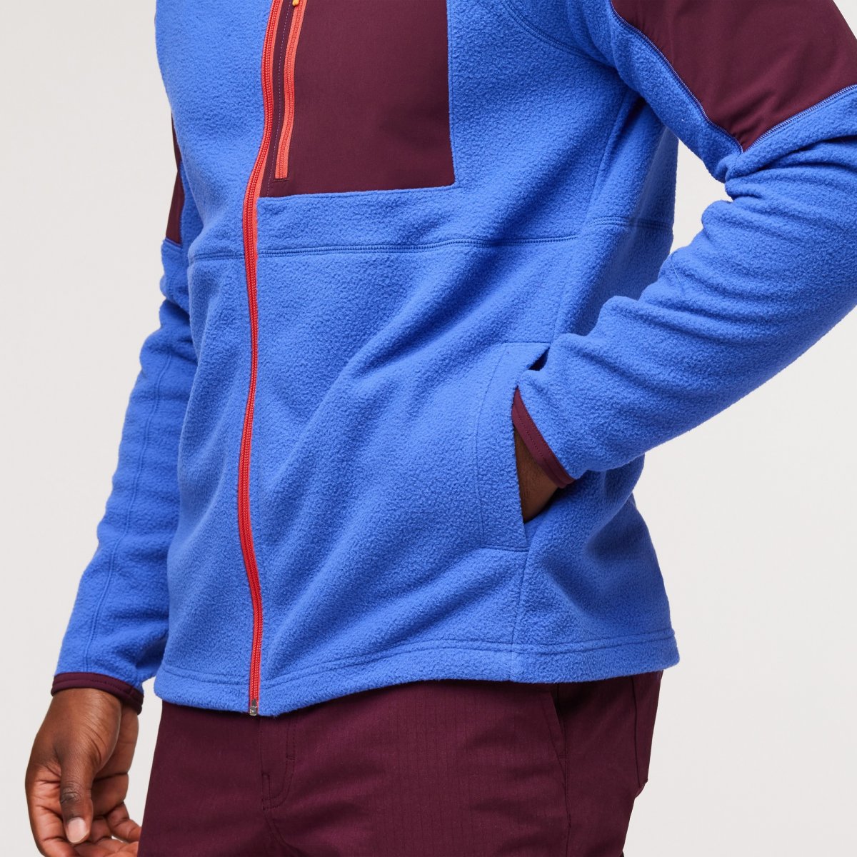 Abrazo Fleece Hooded Full-Zip Jacket Man