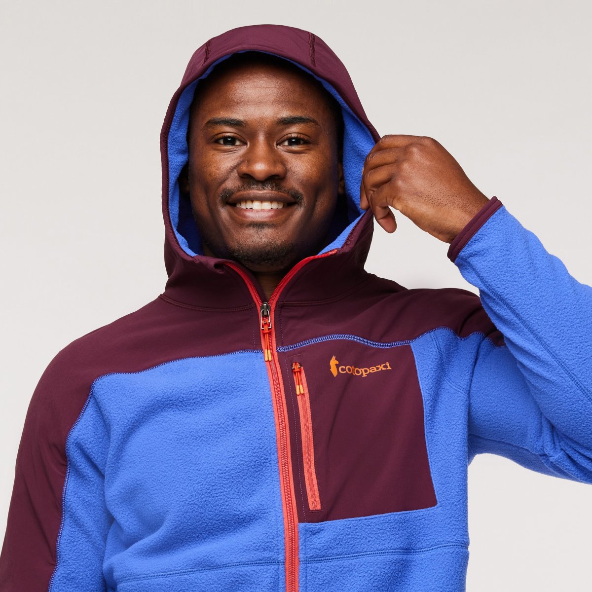 Abrazo Fleece Hooded Full-Zip Jacket Man