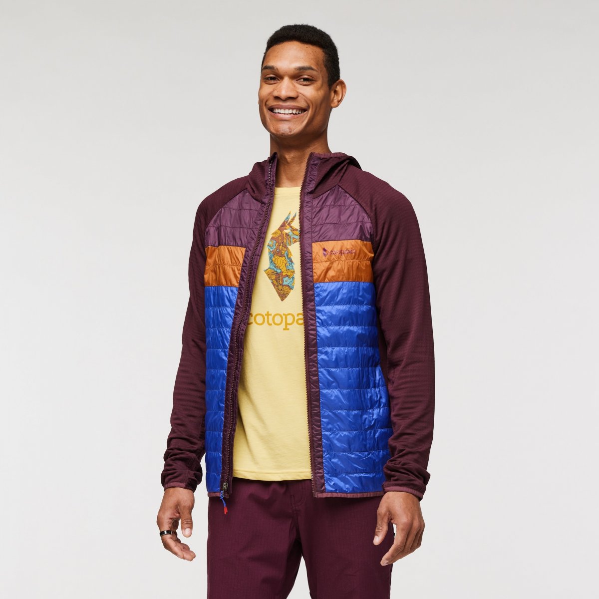 Capa Hybrid Insulated Hooded Jacket Man