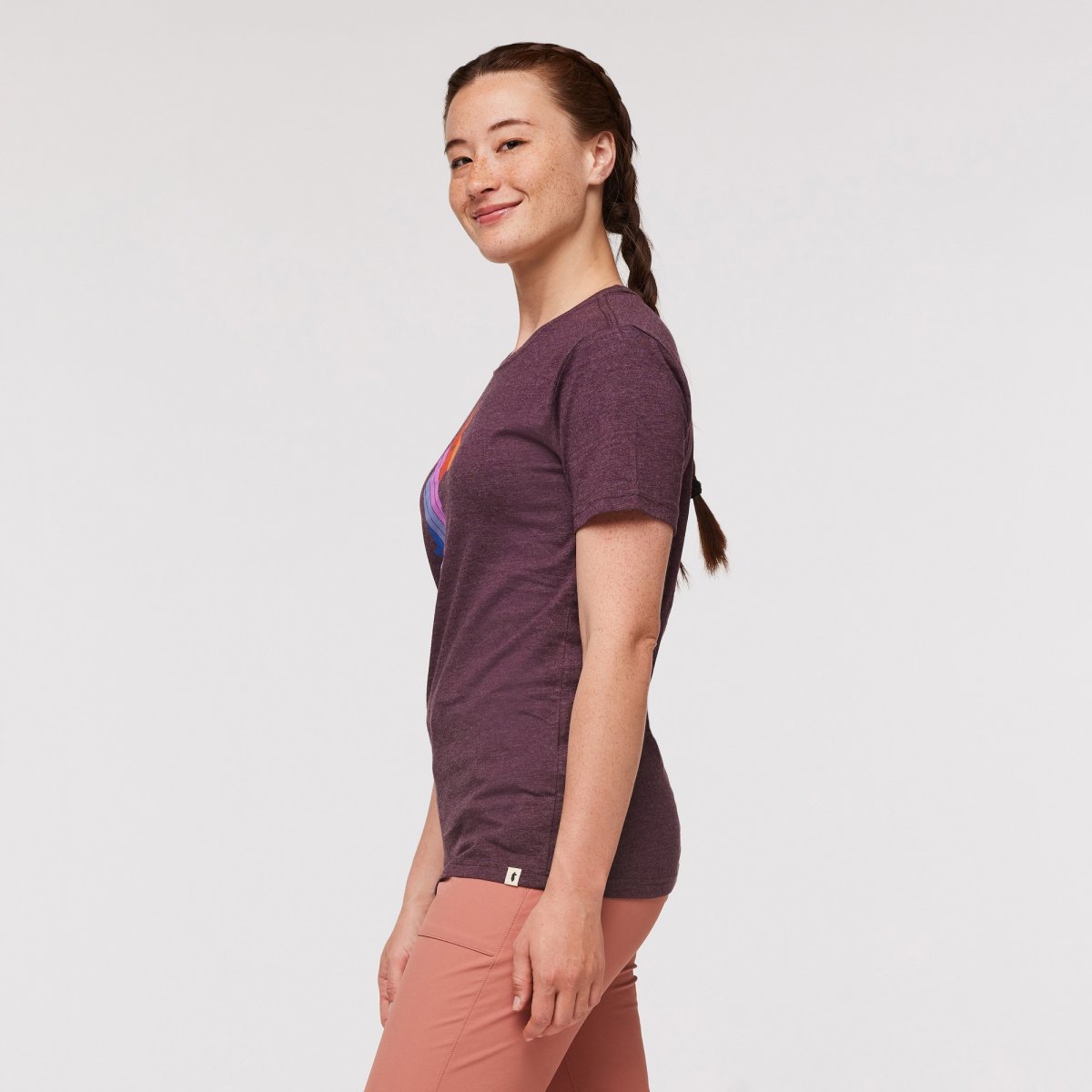 Llama Stripes Organic T-Shirt Woman