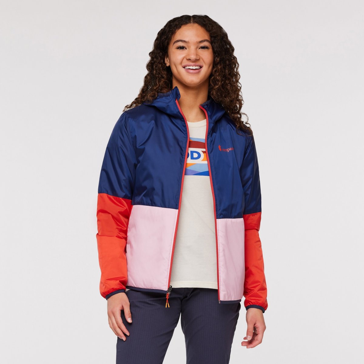 Teca Calido Hooded Jacket Print Woman