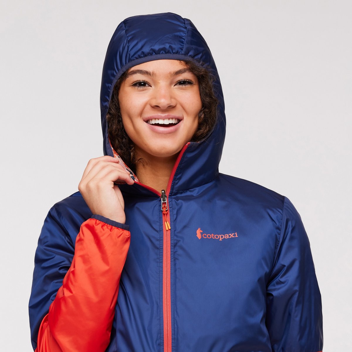 Teca Calido Hooded Jacket Print Woman