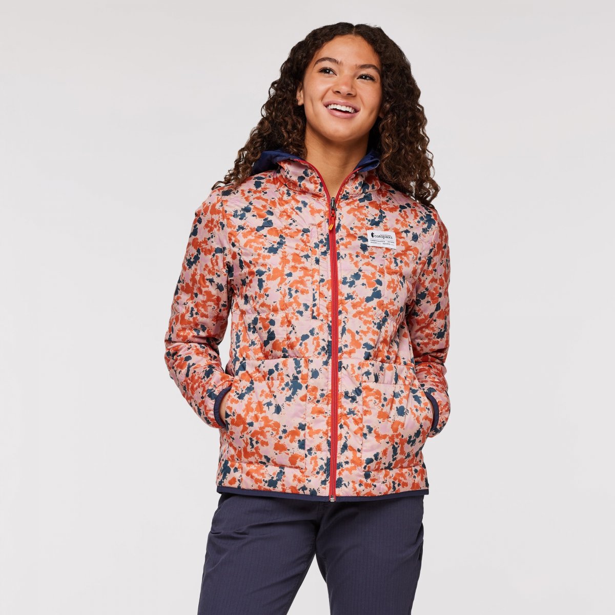Teca Calido Hooded Jacket Print Woman