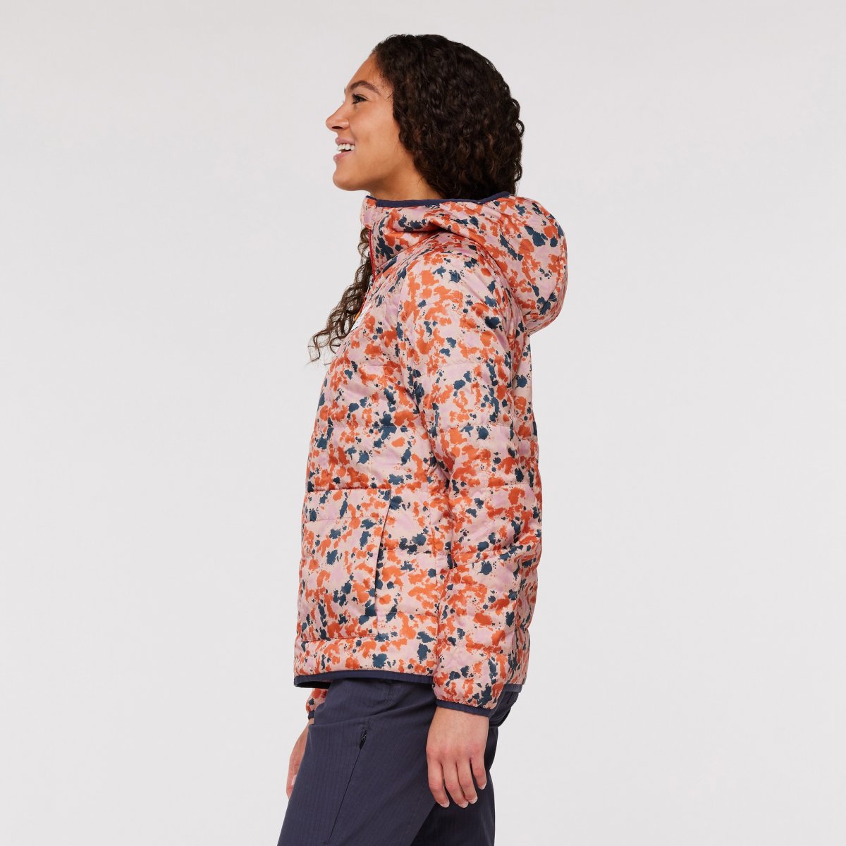 Teca Calido Hooded Jacket Print Woman