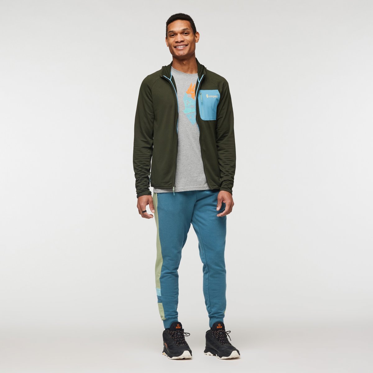 Otero Fleece Full-Zip Hooded Jacket Man