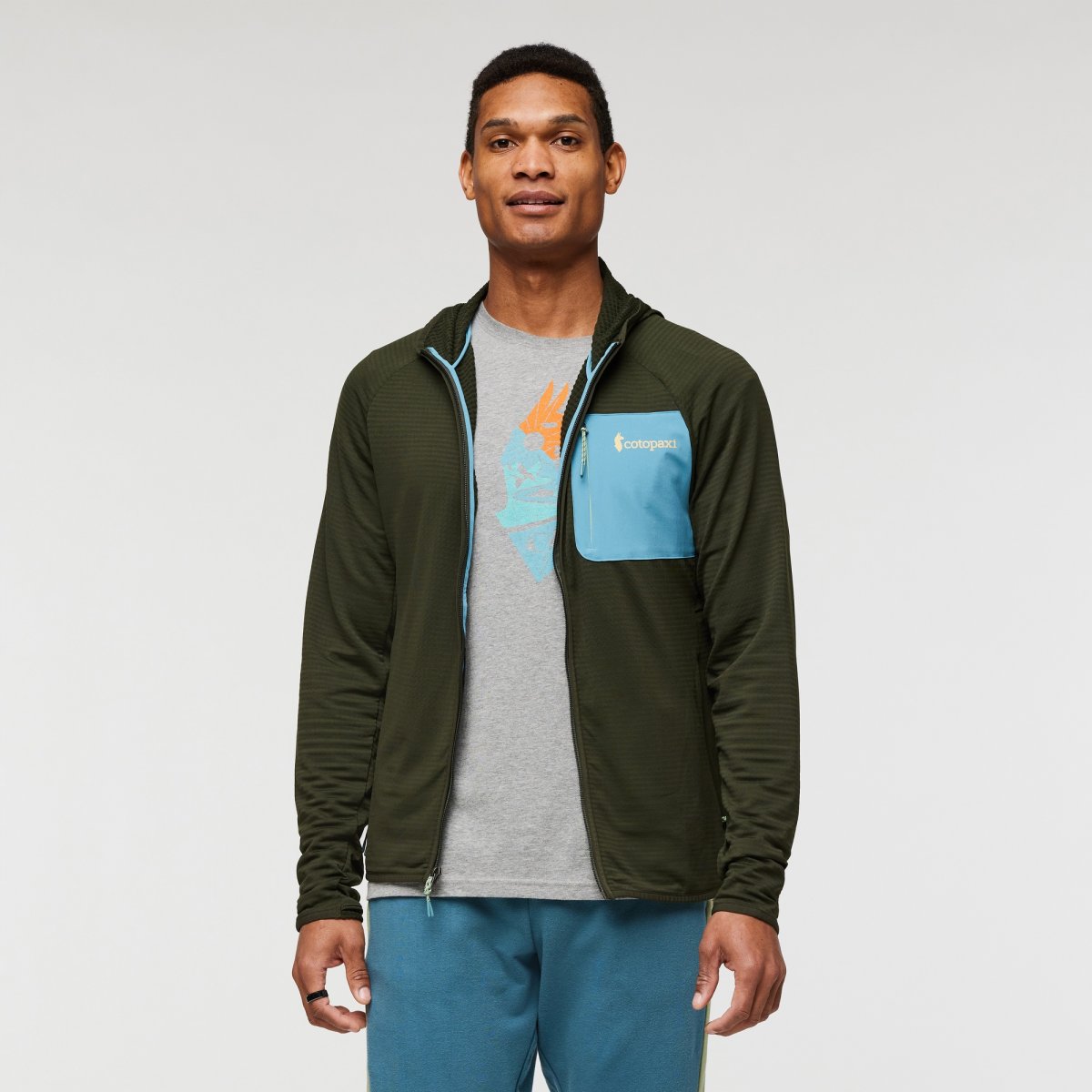 Otero Fleece Full-Zip Hooded Jacket Man