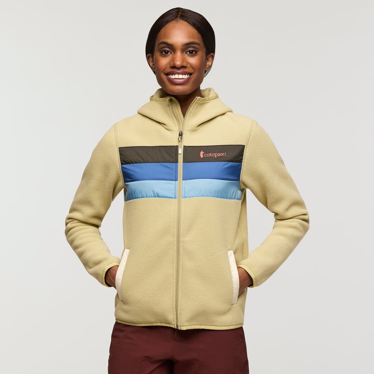 Teca Fleece Hooded Full-Zip Jacket Woman