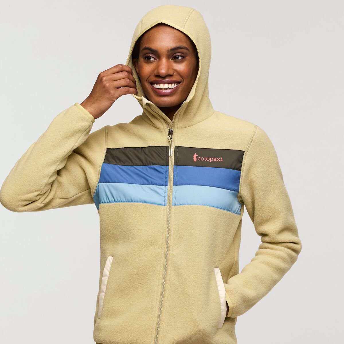 Teca Fleece Hooded Full-Zip Jacket Woman
