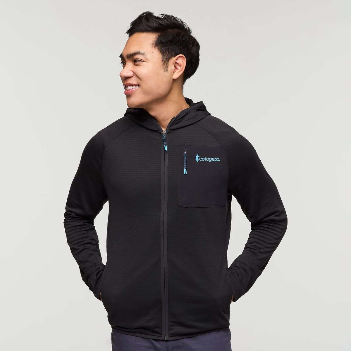 Otero Fleece Full-Zip Hooded Jacket Man