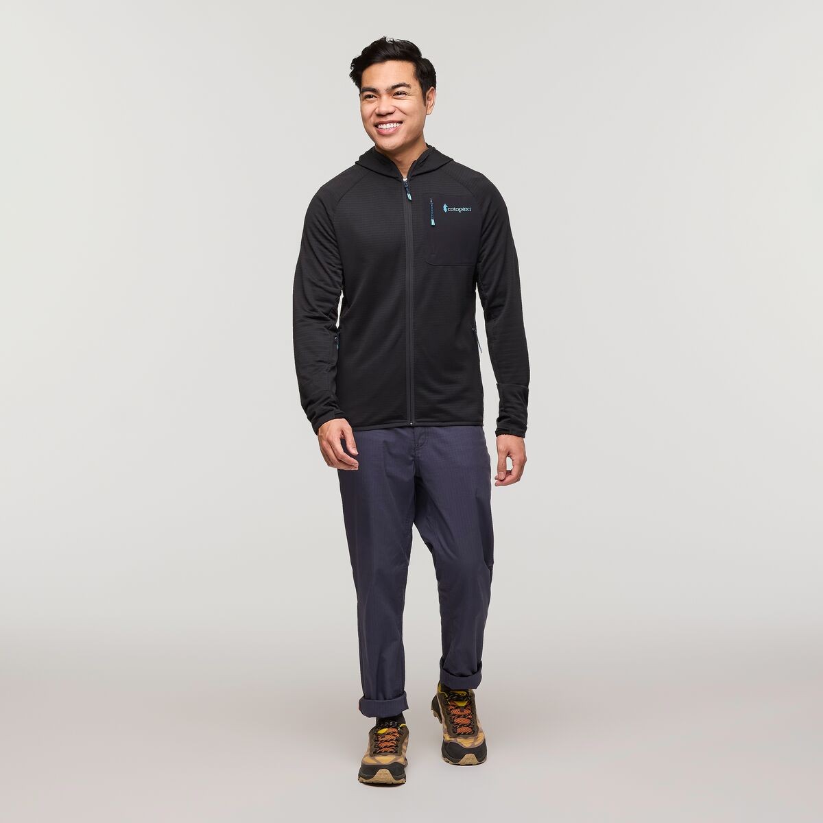 Otero Fleece Full-Zip Hooded Jacket Man