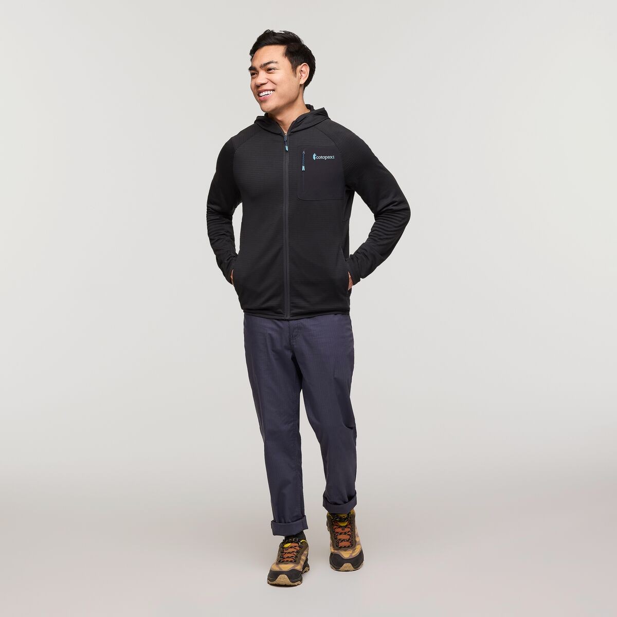 Otero Fleece Full-Zip Hooded Jacket Man