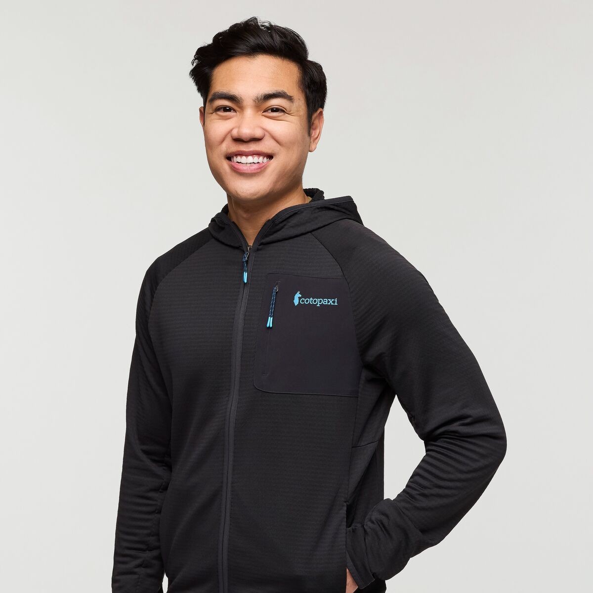 Otero Fleece Full-Zip Hooded Jacket Man
