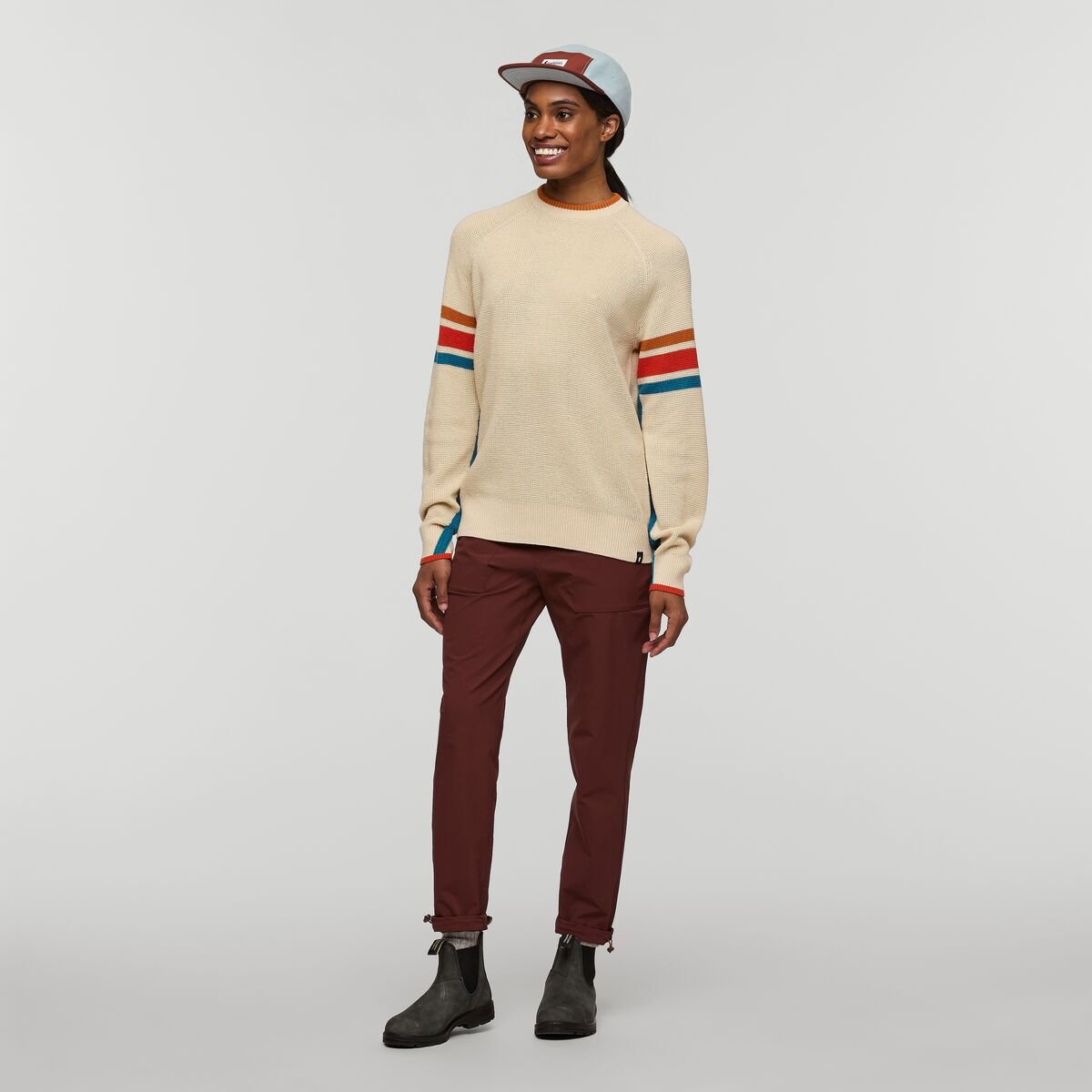 Libre Waffle Crew Sweater Woman