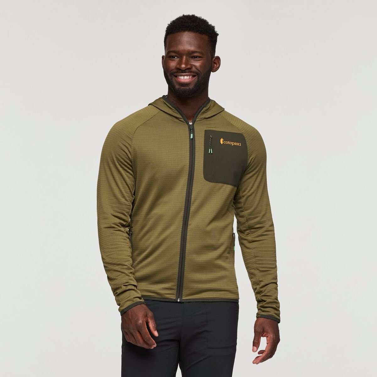 Otero Fleece Full-Zip Hooded Jacket Man