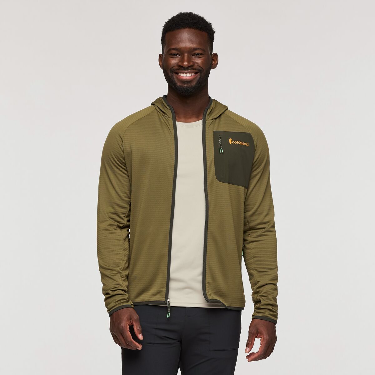 Otero Fleece Full-Zip Hooded Jacket Man