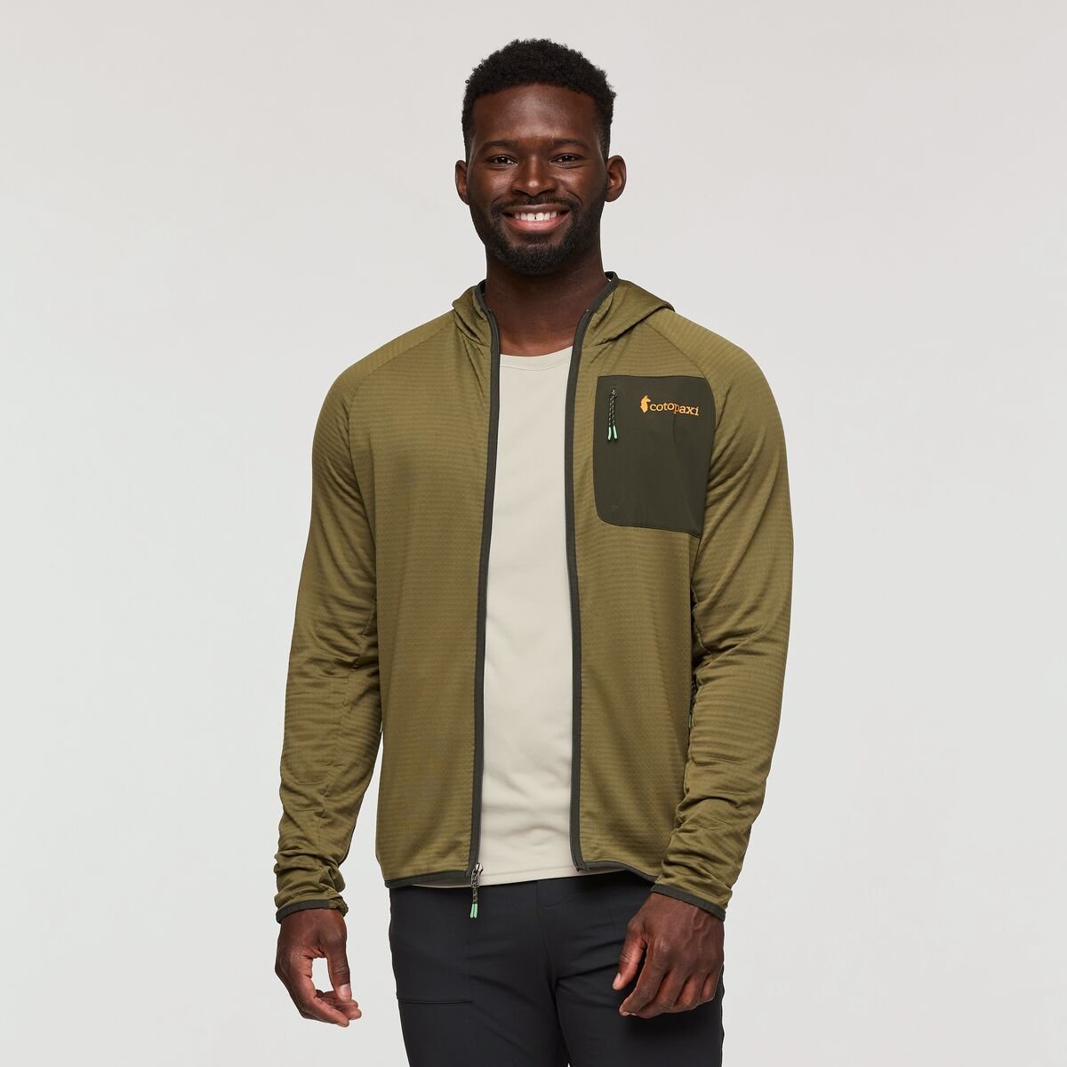 Otero Fleece Full-Zip Hooded Jacket Man
