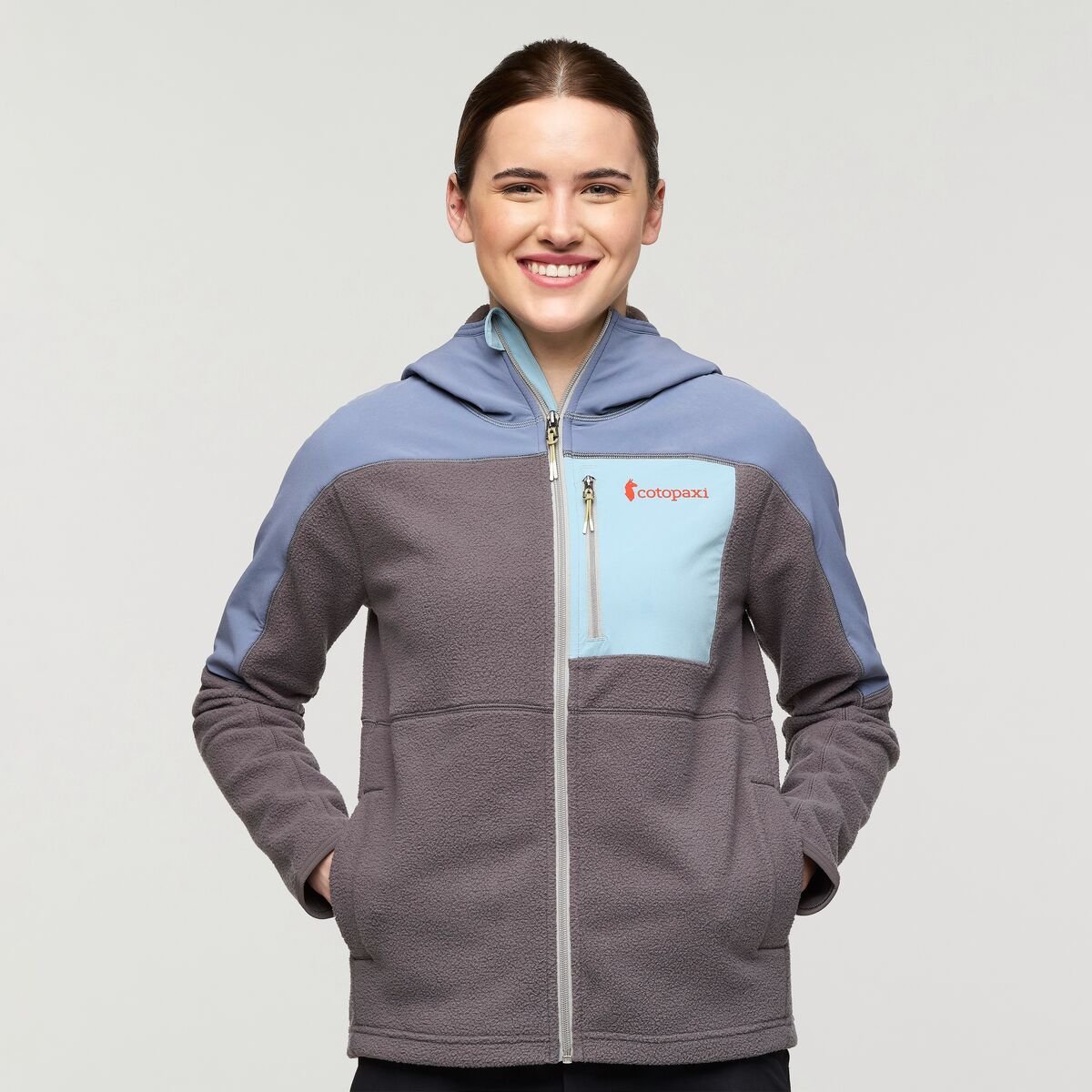 Abrazo Hooded Full-Zip Fleece Jacket Woman