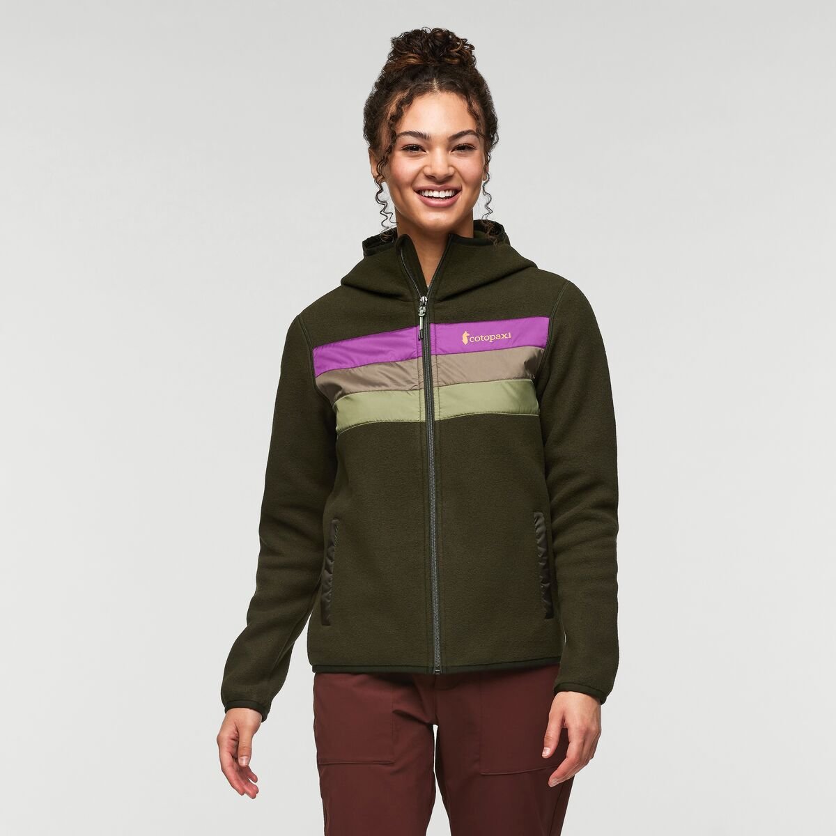 Teca Fleece Hooded Full-Zip Jacket Woman