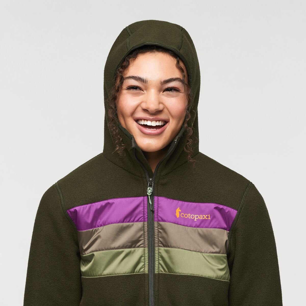 Teca Fleece Hooded Full-Zip Jacket Woman