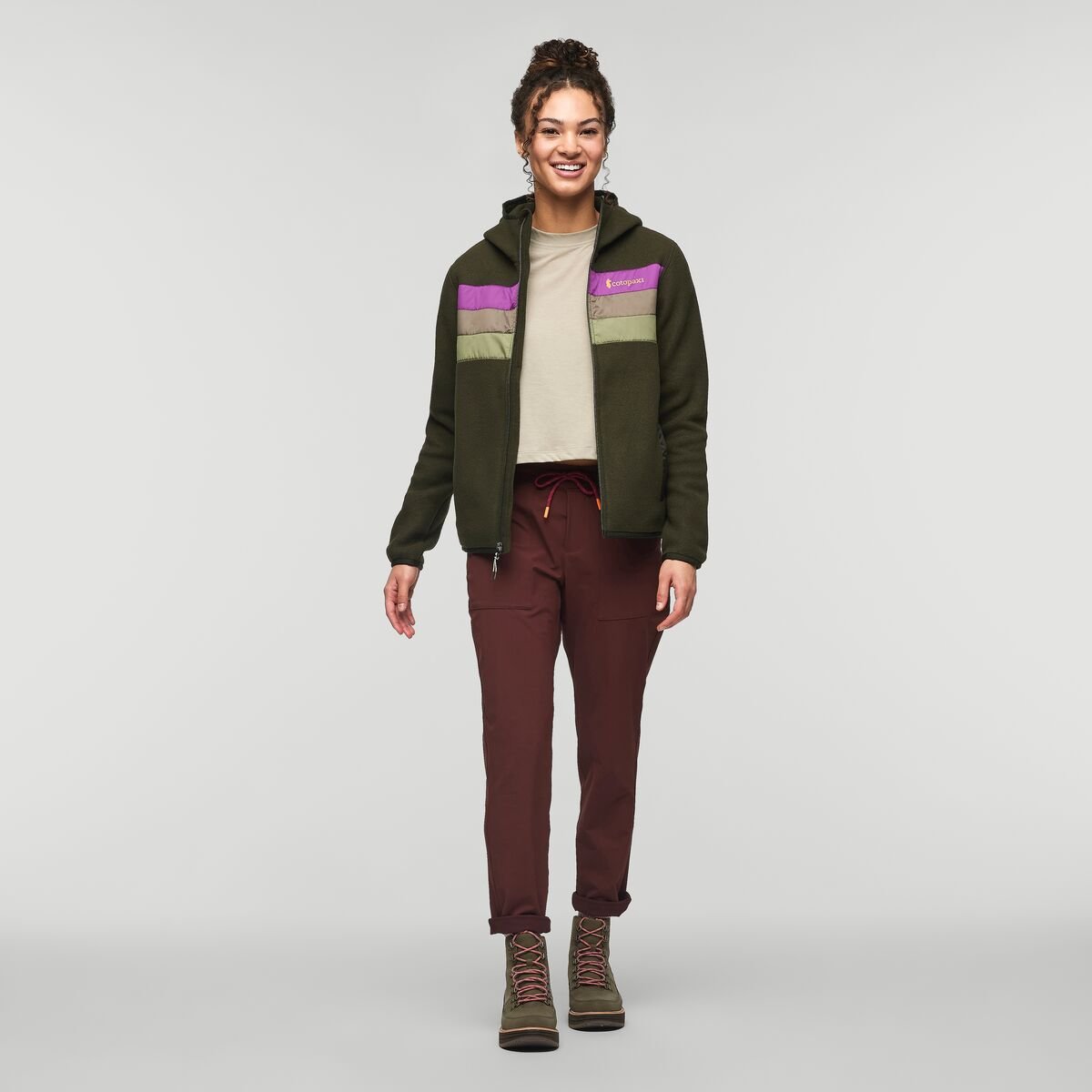 Teca Fleece Hooded Full-Zip Jacket Woman